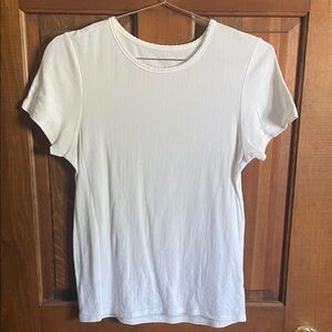 Everlane Ribbed Shirt - Pointelle Top